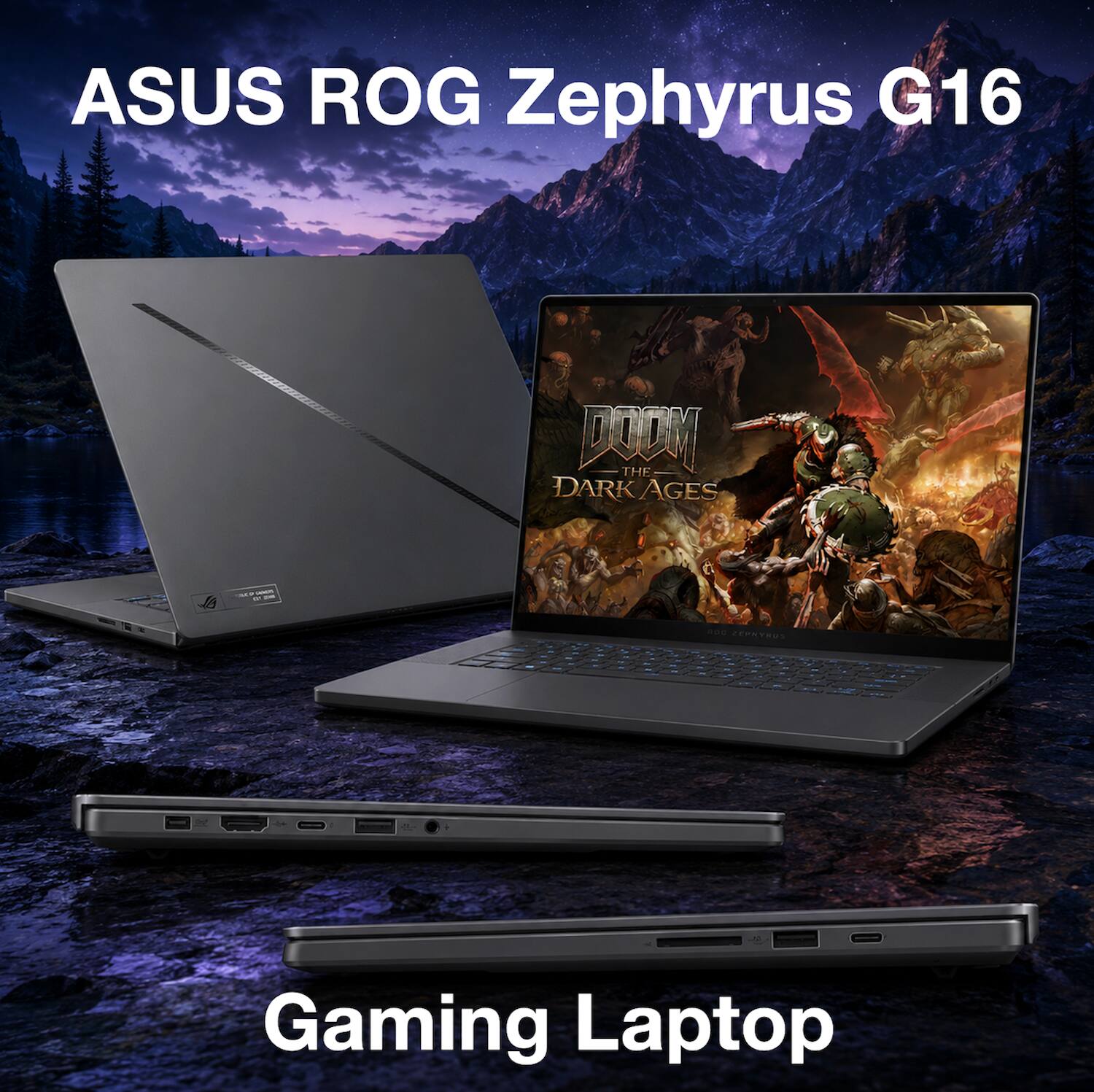ASUS ROG Zephyrus G16  
DOOM THE DARK AGES  
Gaming Laptop