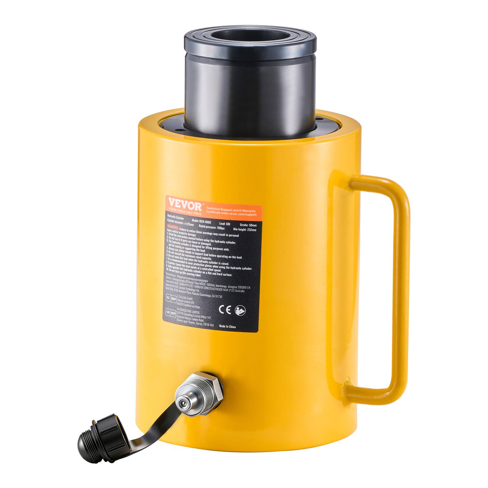 VEVOR - Technical Support & E-Shop

Model: VV-1000

Capacity: 1000 L

Dimensions: 1000 x 600 x 1000 mm

Weight: 100 kg

Material: Polyethylene

Color: Yellow

CE

Made in China