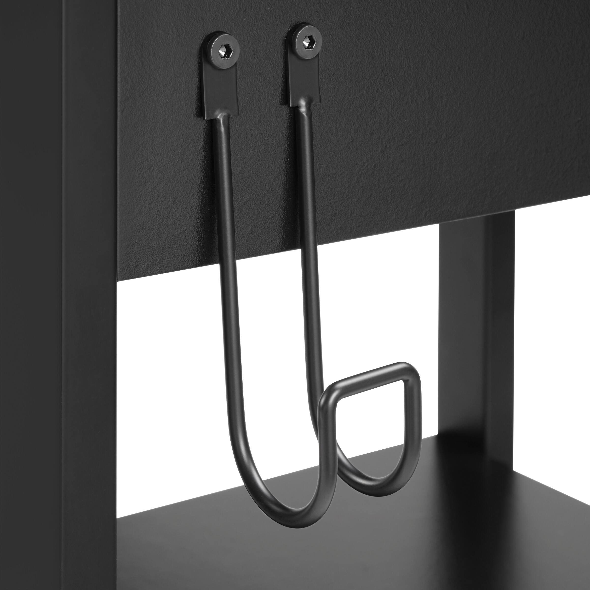 Alt View 2. OSP Home Furnishings - Adaptor Corner Desk - Black.
