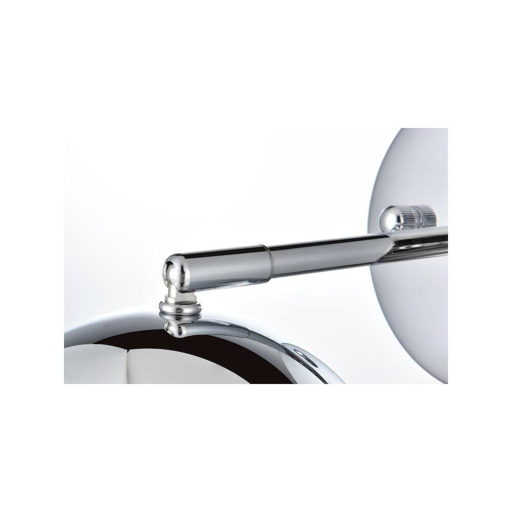 Back. Living District - Othello 6 Inch Wall Sconce in Chrome - Chrome.