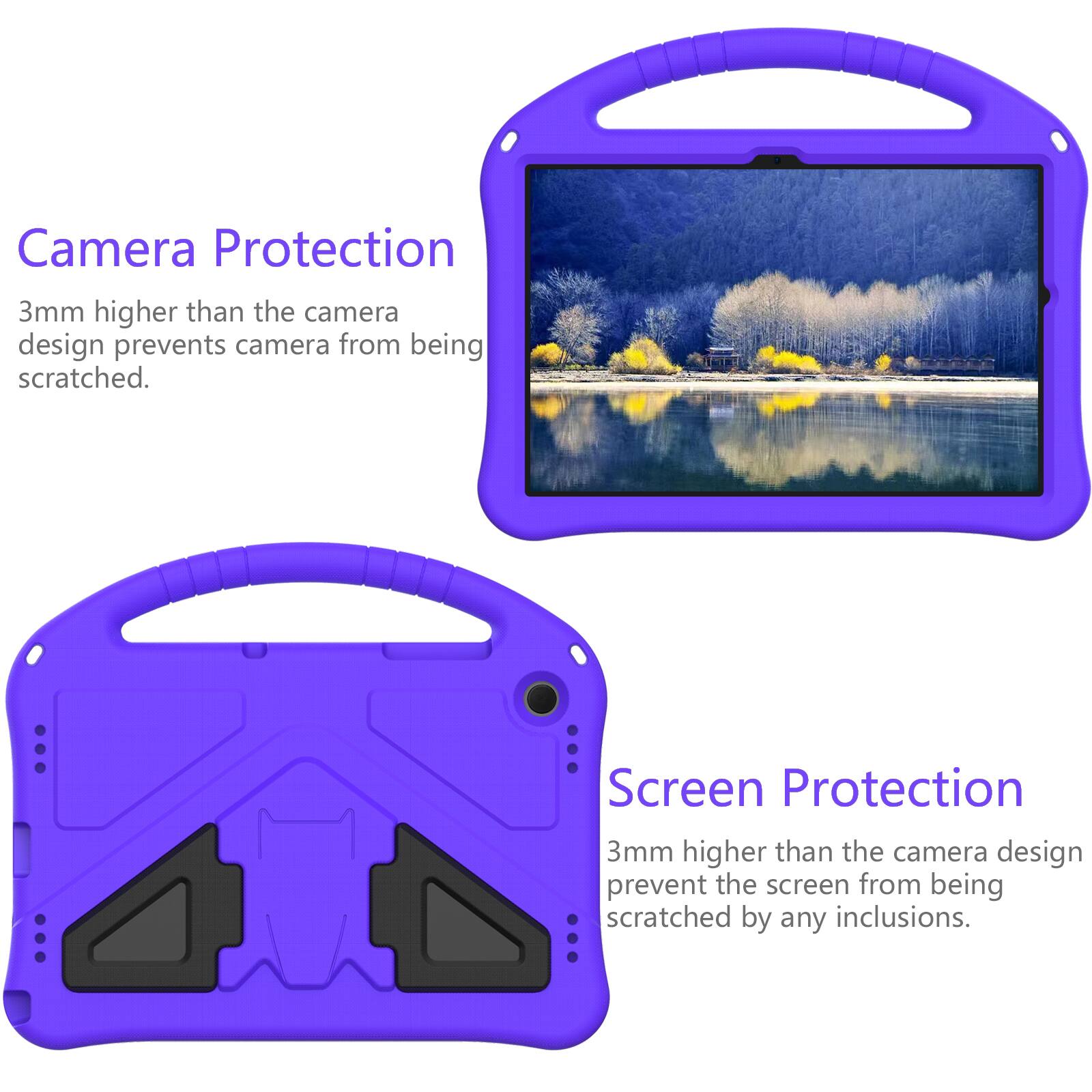 Camera Protection  
3mm higher than the camera design prevents camera from being scratched.  

Screen Protection  
3mm higher than the camera design prevent the screen from being scratched by any inclusions.