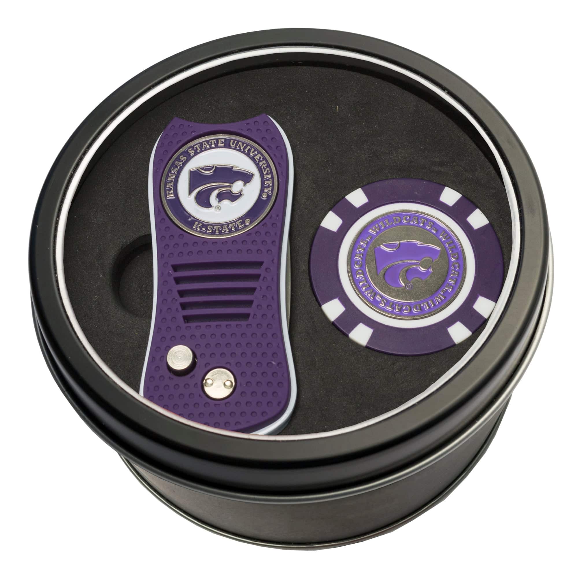 Team Golf - Kansas State Wildcats Switch Chip Golf Tin Set - Multicolor