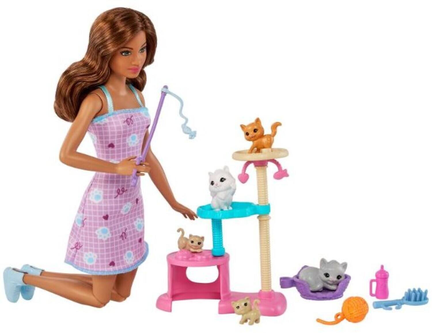 Front. Mattel - Barbie Kitty Condo Playset, Brunette   - Collectibles - Multicolor.