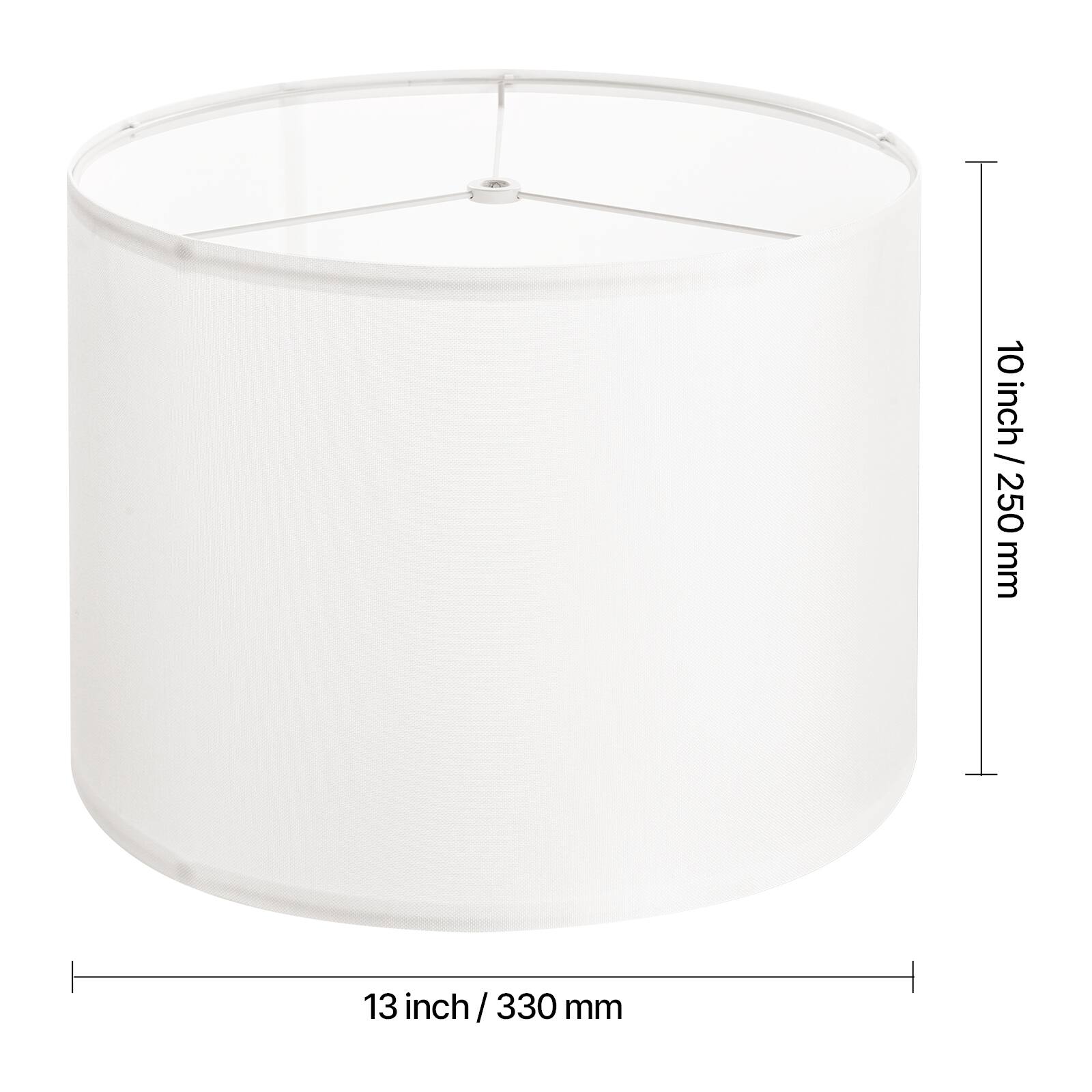 10 inch / 250 mm  
13 inch / 330 mm