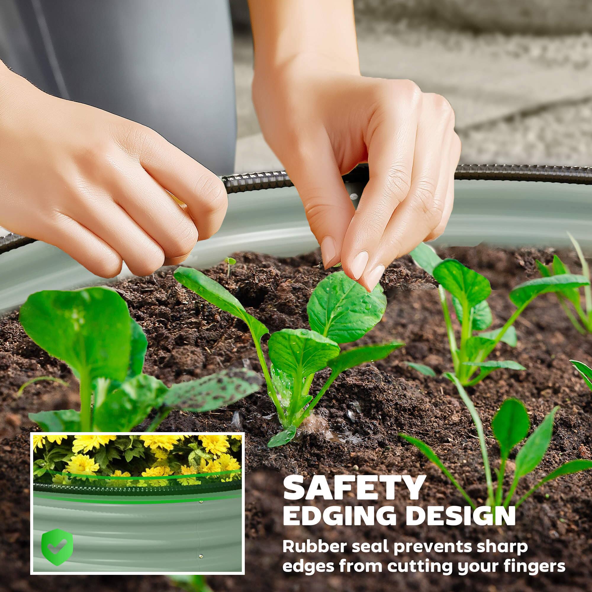SAFETY EDGING DESIGN  
Rubber seal prevents sharp edges from cutting your fingers