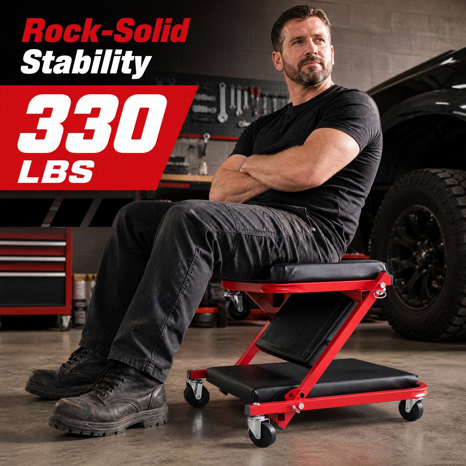 Rock-Solid Stability  
330 LBS