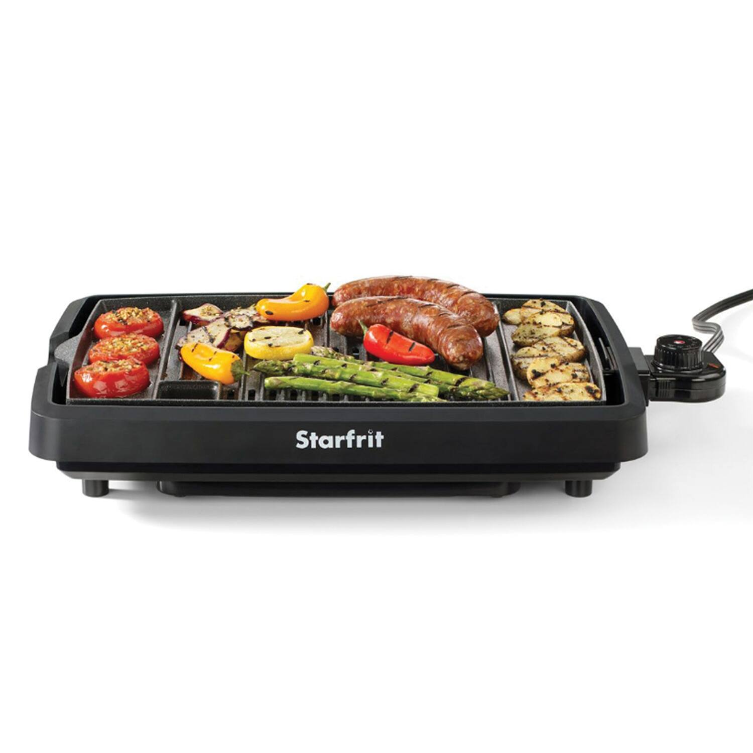 Alt View 7. THE ROCK by Starfrit - The Rock By Starfrit 024414-003-0000 Indoor Smokeless Electric Bbq Grill - black.