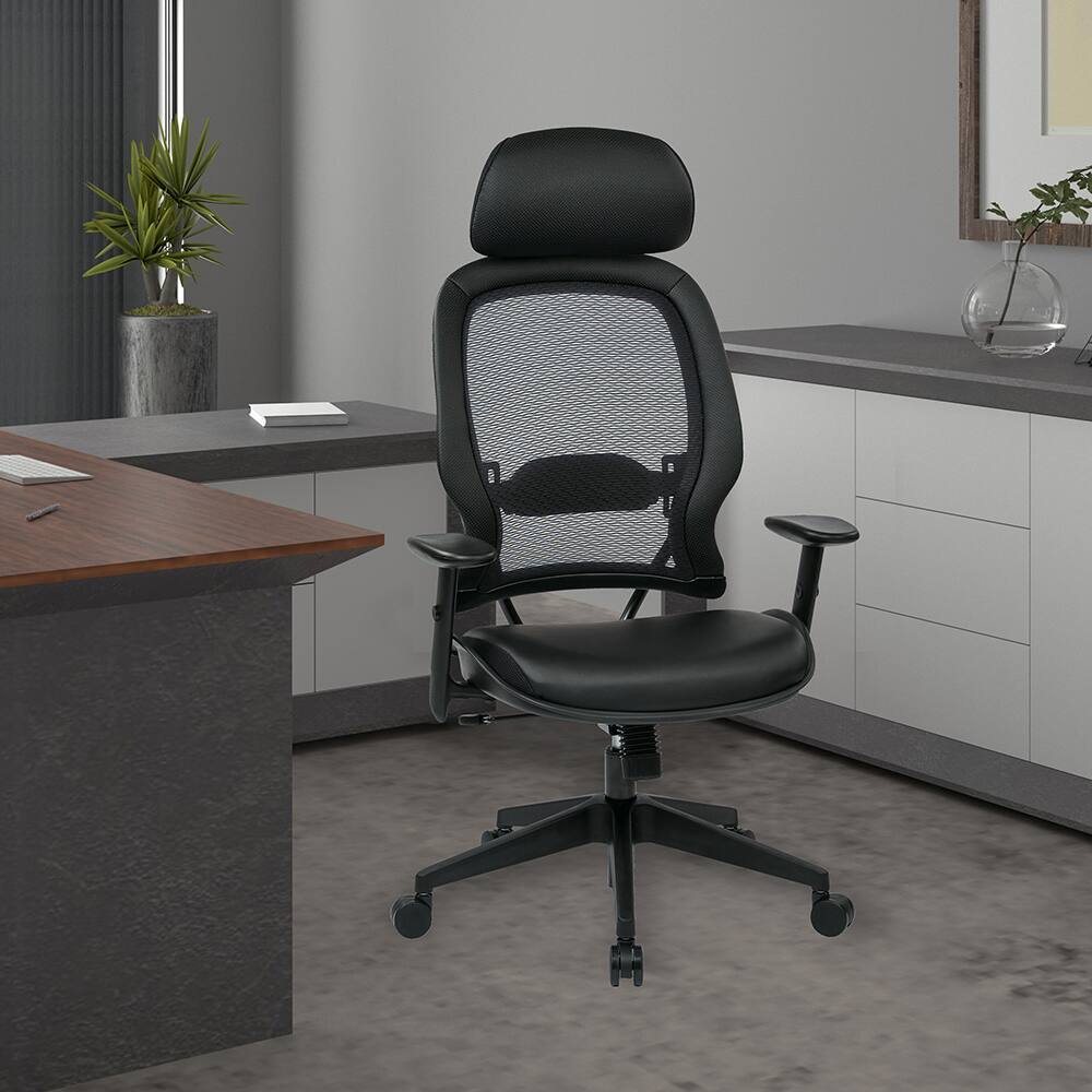 Alt View 3. Office Star Products - Professional Air Grid® Chair - Black.