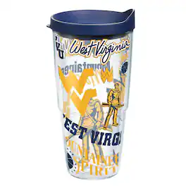 Tervis - West Virginia Mountaineers 24oz. All Over Classic Tumbler - Multicolor