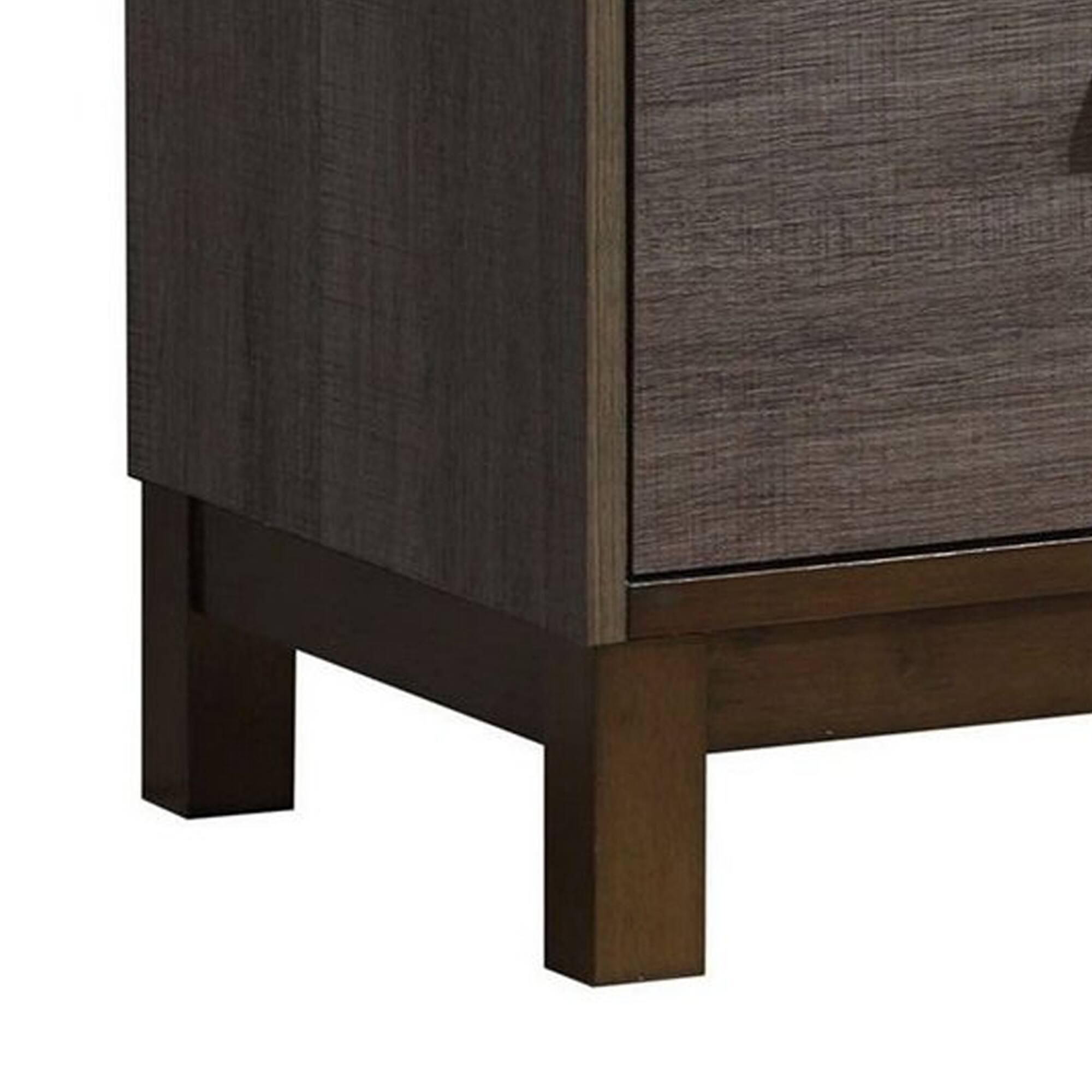 Alt View 3. Manhattan Lane - Manvel Contemporary Style Night Stand - Antique Gray.
