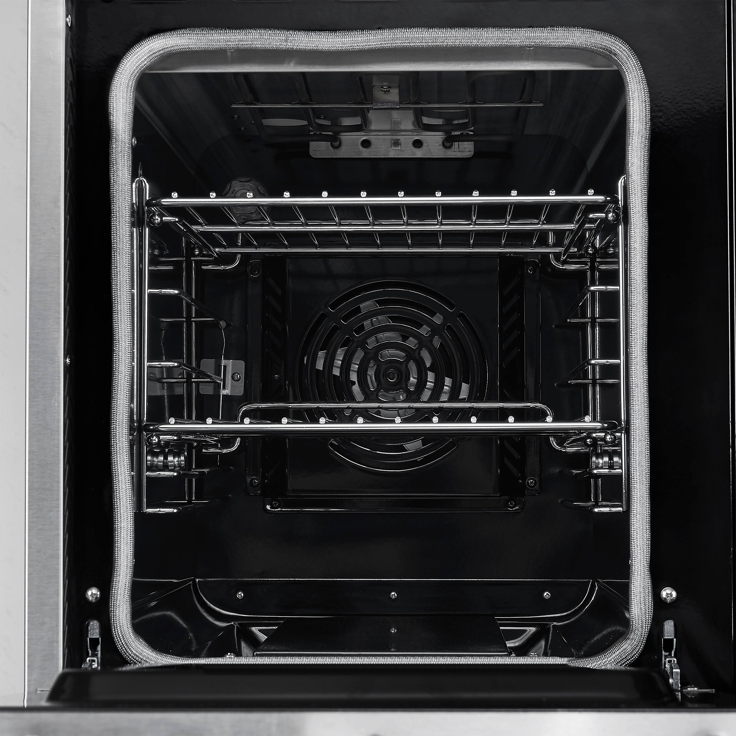 Alt View 6. Forno Appliances - Paolo 6.7 Cu. Ft. Freestanding Electric True Convection Range - Stainless Steel.