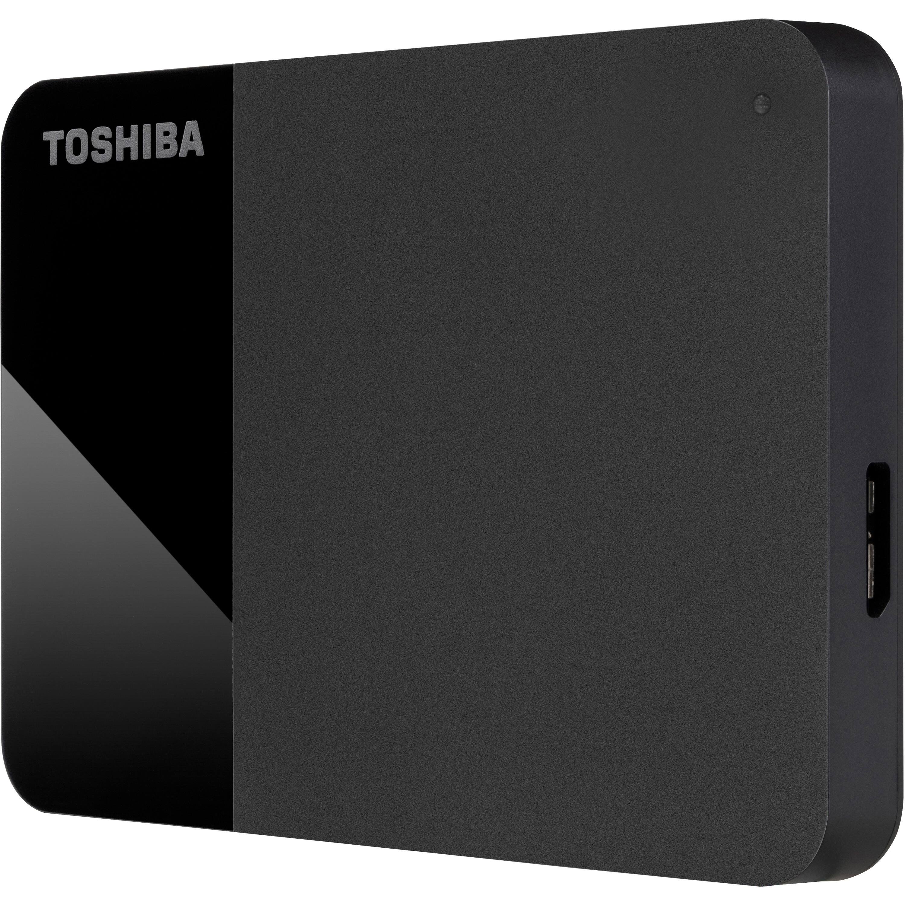 Alt View 3. Toshiba - Toshiba Canvio Ready HDTP310XK3AA 1 TB Portable Hard Drive - External - Black - MAC Device Supported - USB 3.0  - 1 / - Black.