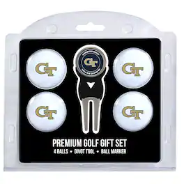 Team Golf - Georgia Tech Yellow Jackets 4-Ball Gift Set - Multicolor