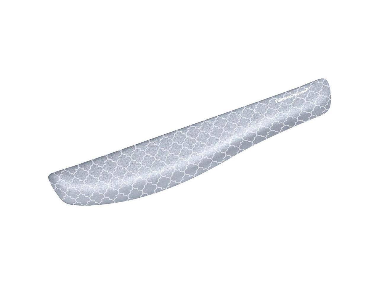 Alt View 4. Fellowes - Fellowes 9549801 PlushTouch Keyboard Wrist Rest with Microban - Gray Lattice - Gray.