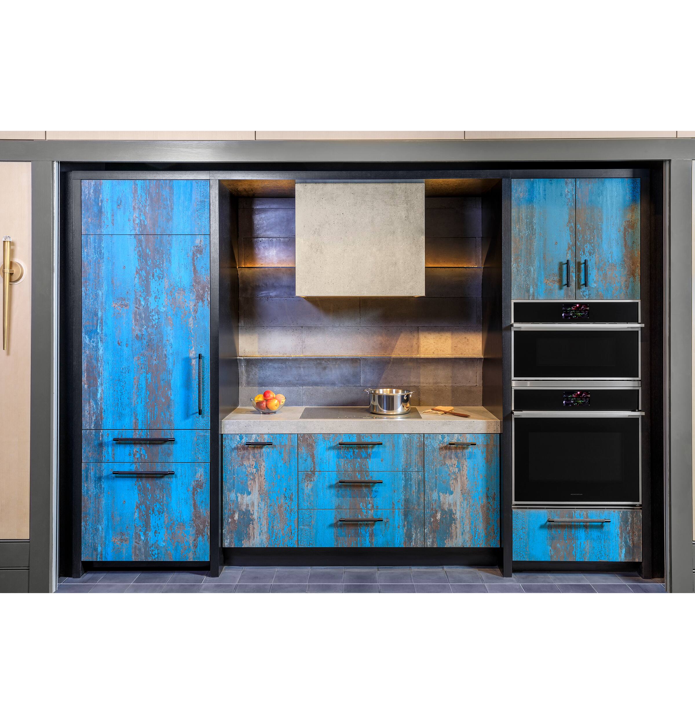 Alt View 23. Monogram - 30" Built-In Single Electric Convection Wall Oven with Precision Cooking and LCD Controls - Stainless steel.