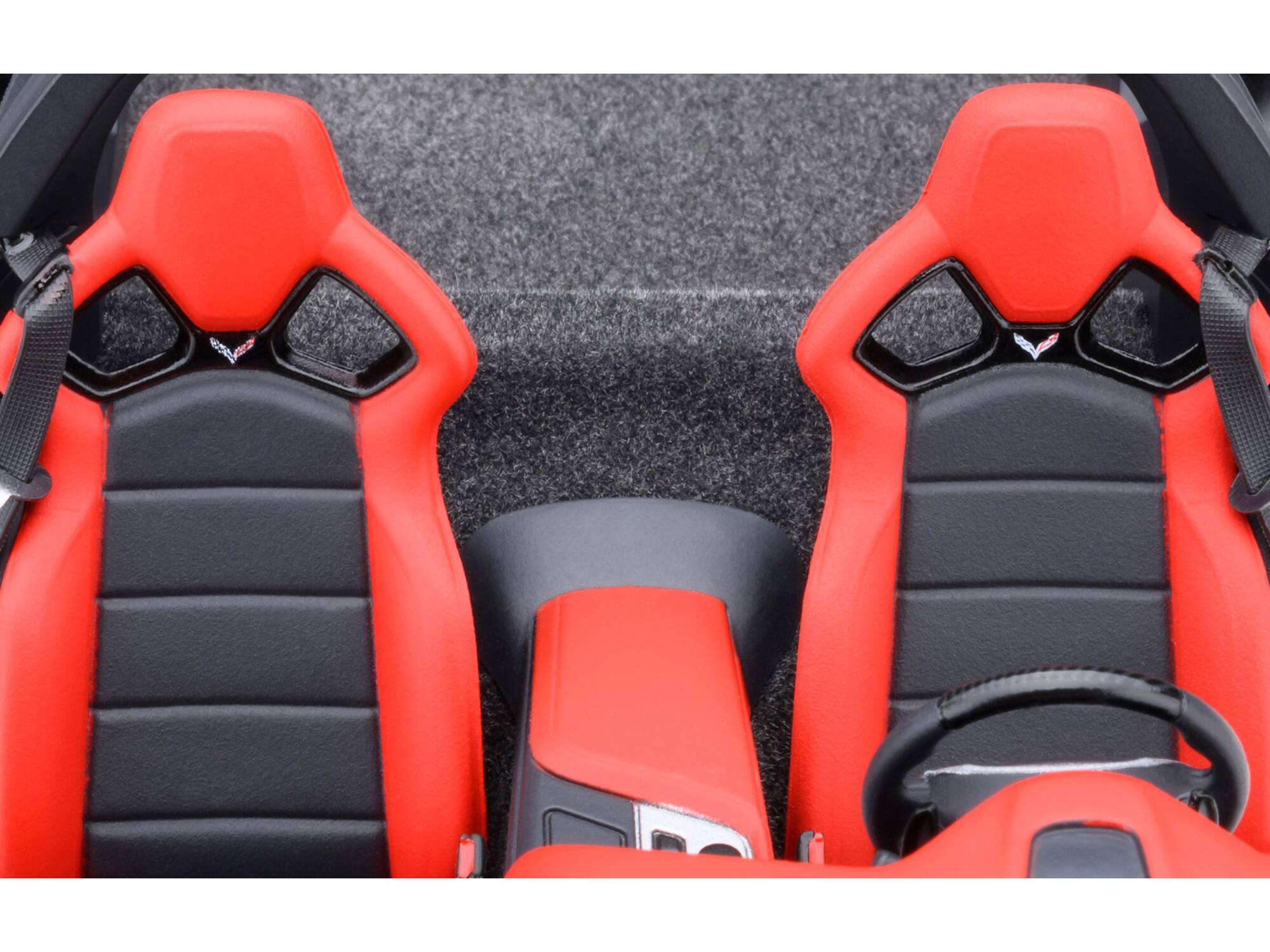 Back. Autoart - 2019 Chevrolet Corvette C7 ZR1 Black with Carbon Top 1/18 Model Car by Autoart - Black With Carbon Top.