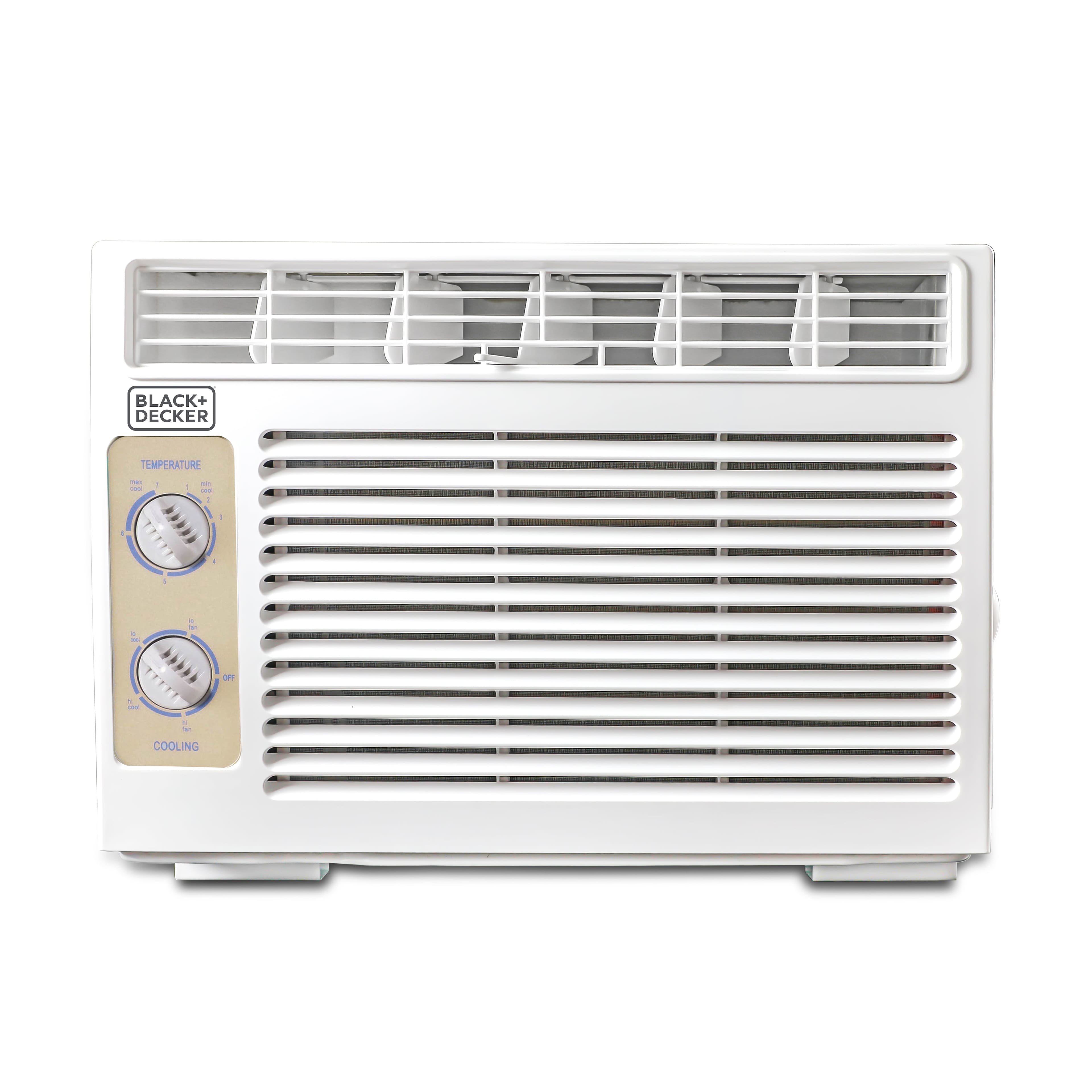 Black+Decker - Window Air Conditioner 5,000 BTU, Cools Up to 150 Square Feet - White