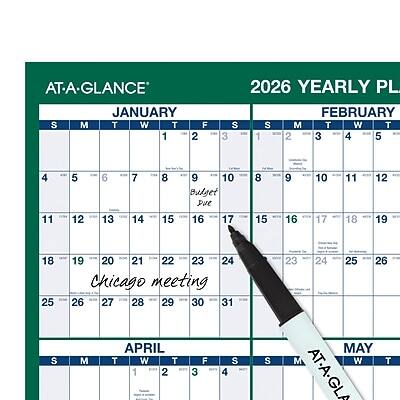 AT-A-GLANCE  
2026 YEARLY PLANNER  

JANUARY  
S M T W T F S  
1 2 3 4 5 6 7  
8 9 10 11 12 13 14  
15 16 17 18 19 20 21  
22 23 24 25 26 27 28  
29 30 31  

Bulget Due 8 9 10 11 12 13 14  

Chicago meeting 23 24 25 26 27 28 29 30 31  

FEBRUARY  
S M T W T F S  
1 2 3 4 5 6 7  
8 9 10 11 12 13 14  
15 16 17 18 19 20 21  
22 23 24 25 26 27 28  
29