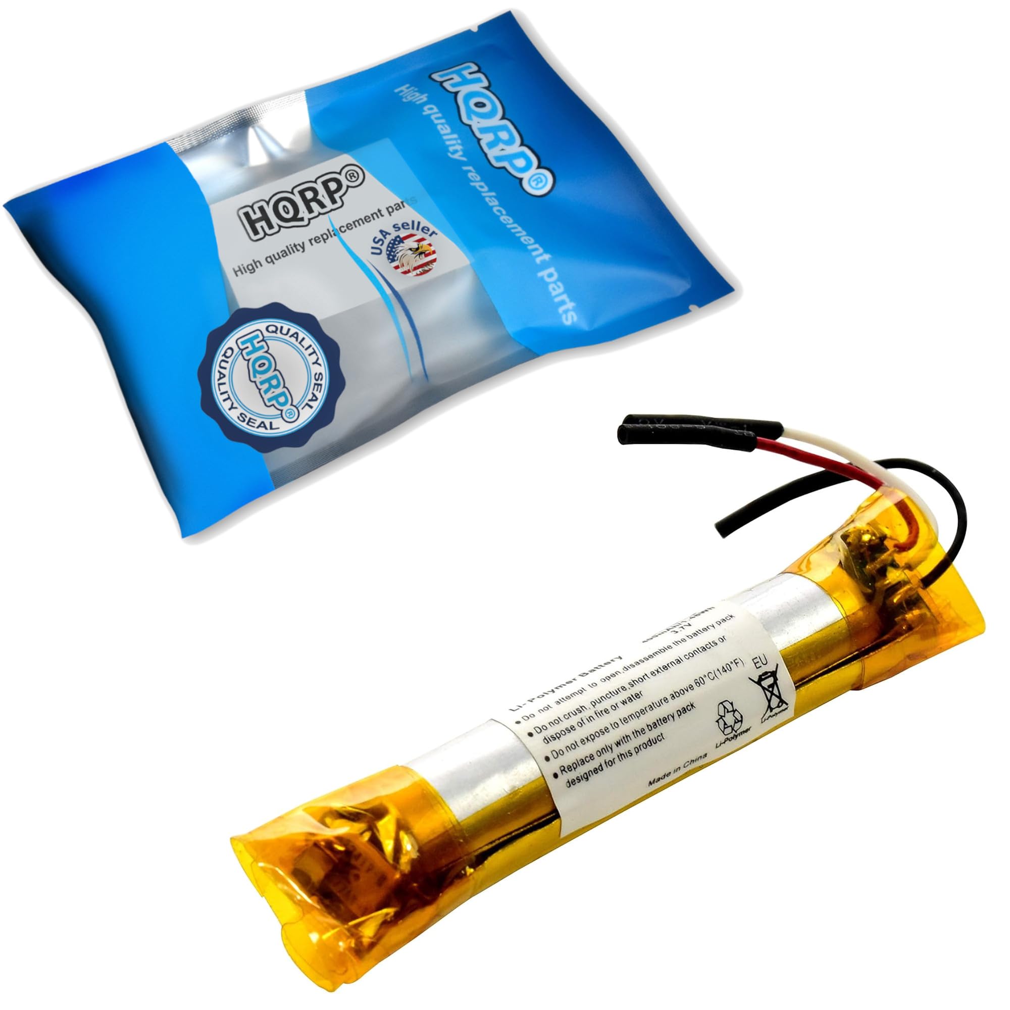 High quality replacement parts seller  
HQRP  
High quality replacement parts  
HQRP Quality Seal  

Do not crush, puncture, or expose to water  
Do not expose to temperatures above 140°F (60°C)  
Do not expose with the battery pack  
Replace only with this product  
Designed for CAN-AM  

Made in China