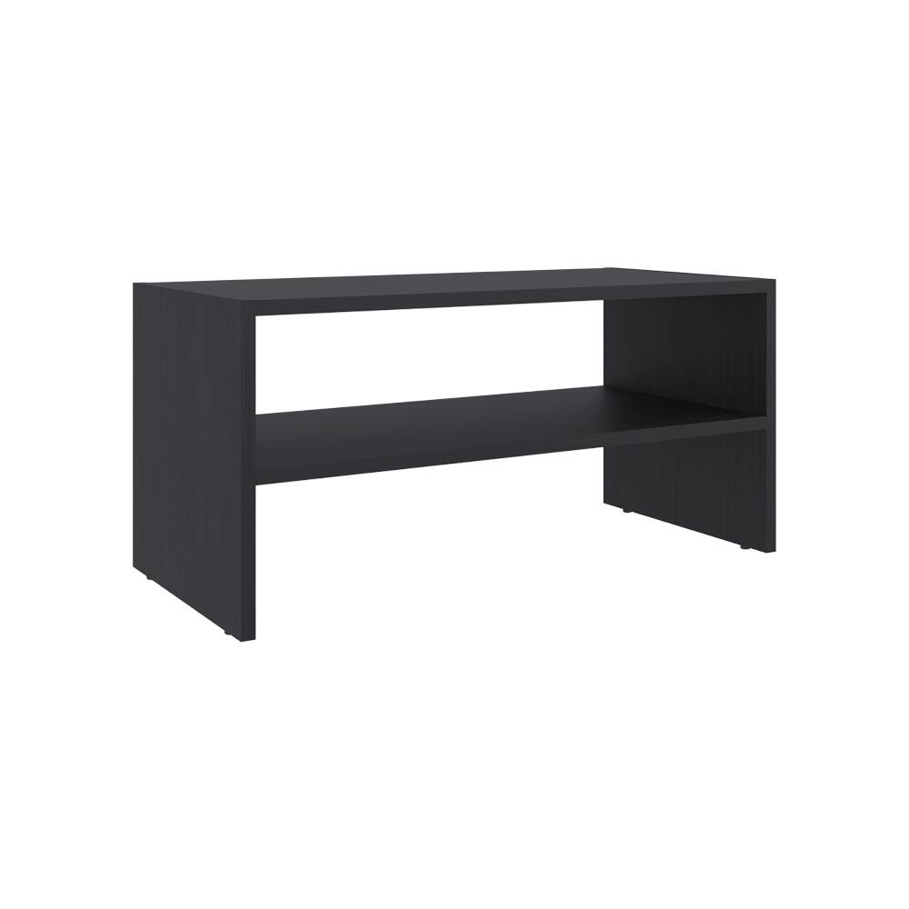 Alt View 2. Loheer - Loheer small shoe rack for entryway, 3 tier open shoe shelf, Black - Black.