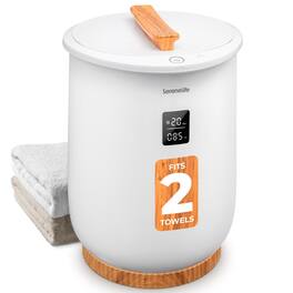 SereneLife - Towel Warmer - 20L Capacity Hot Towel and Blanket Warmer with Digital Display - White