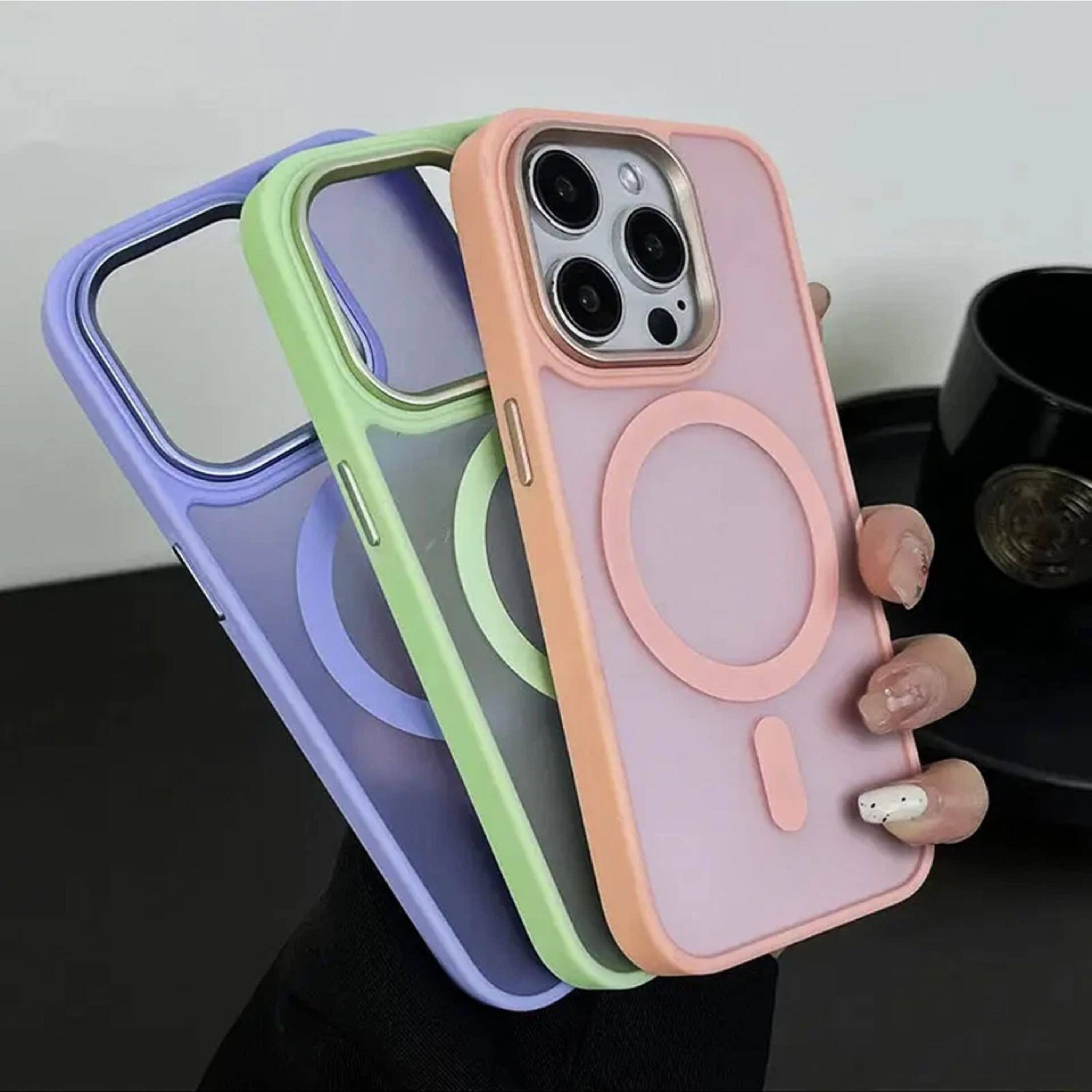Angle. Kitcheniva - Magnetic Armor Case With MagSafe For iPhone 16 Pro Max Blue - Blue.