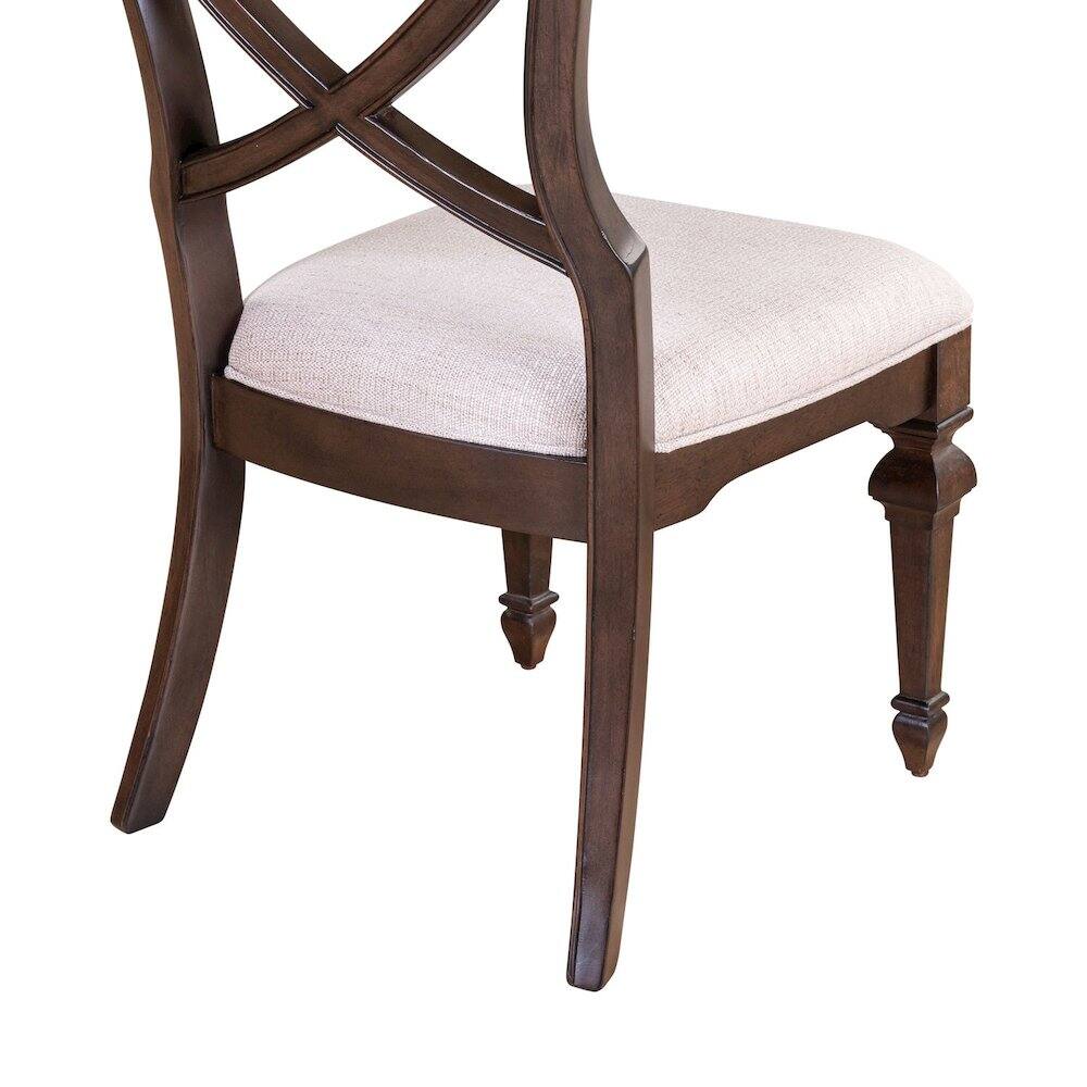 Alt View 4. Liberty Furniture Industries - Provence Park Wood Back Side Chair for Dining Room - Set of 2 - Chateau Brown - Brown.