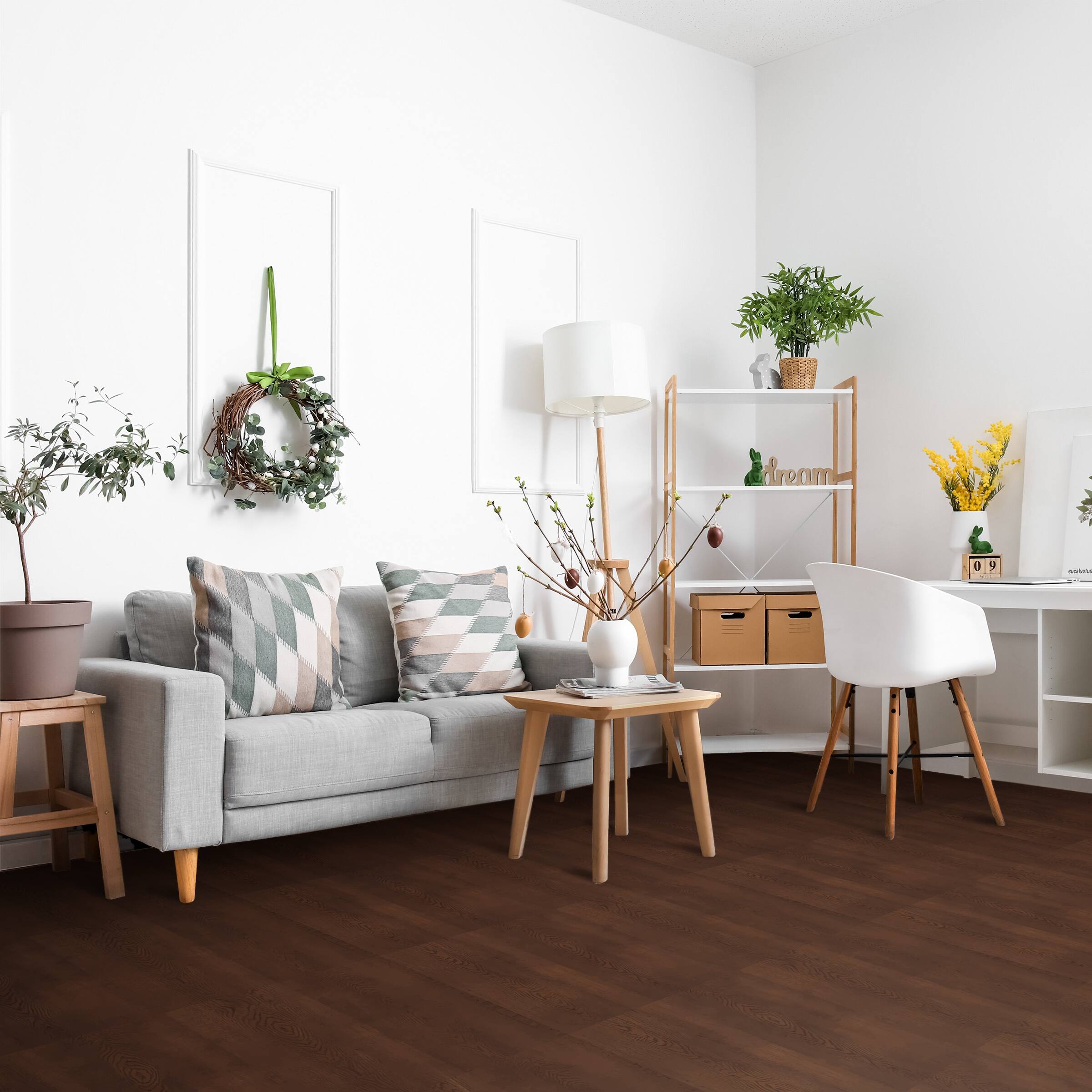 Angle. Sorbus - Sorbus 144 Sq. Ft. Wood Grain Floor Tiles Foam Mat EVA Interlocking Mats Tile 3/8-Inch Thick Flooring Mats w/Borders - Mahogany.