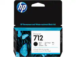 HP - 712 38ml Black DesignJet Ink Cartridge, 3ED70A