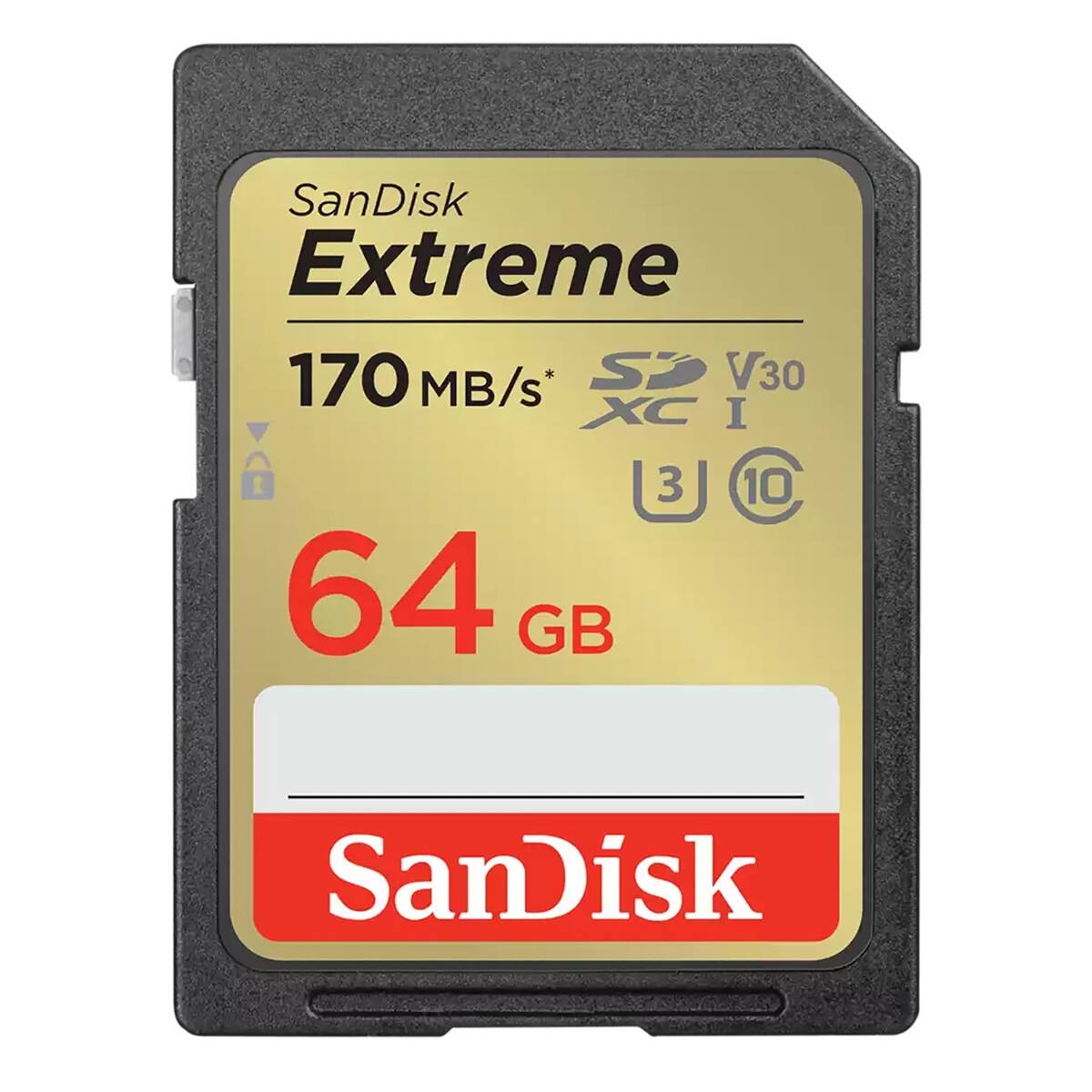 SanDisk Extreme 170 MB/s* V30 XC I 3 10 64 GB