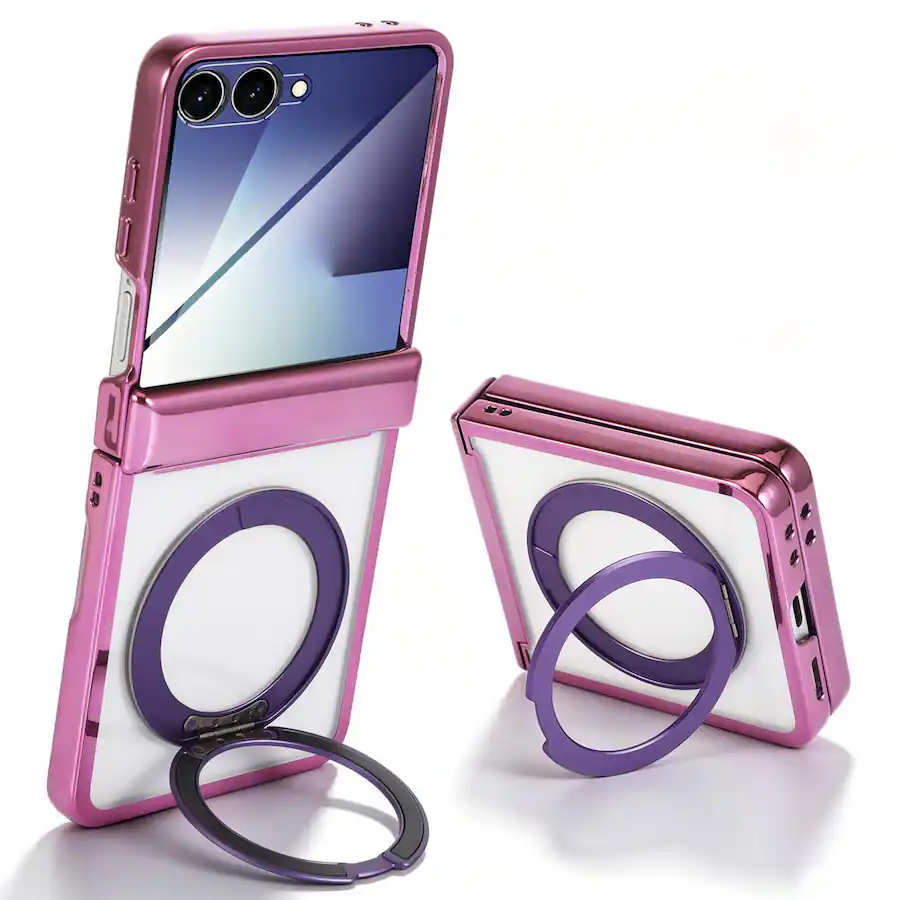 Dteck Electroplated Frame Case for Samsung Galaxy Z Flip8 with ...