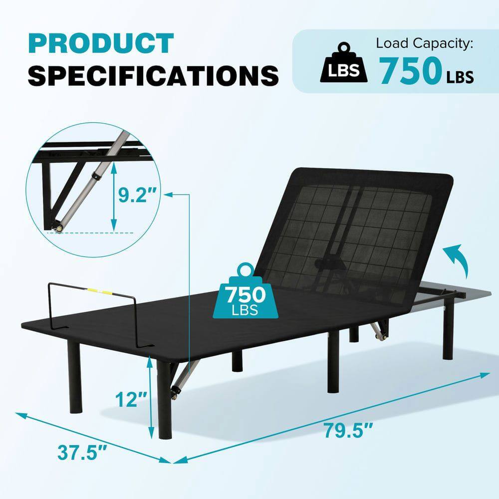 PRODUCT SPECIFICATIONS

Load Capacity: 750 LBS

9.2"  
12"  
37.5"  
79.5"