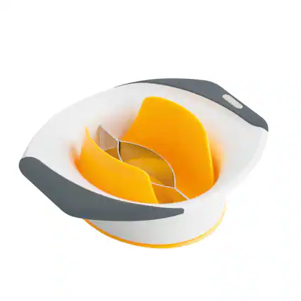 Front. Zyliss - 3-in-1 Mango Slicer, Peeler & Pit Remover - White/Gray.