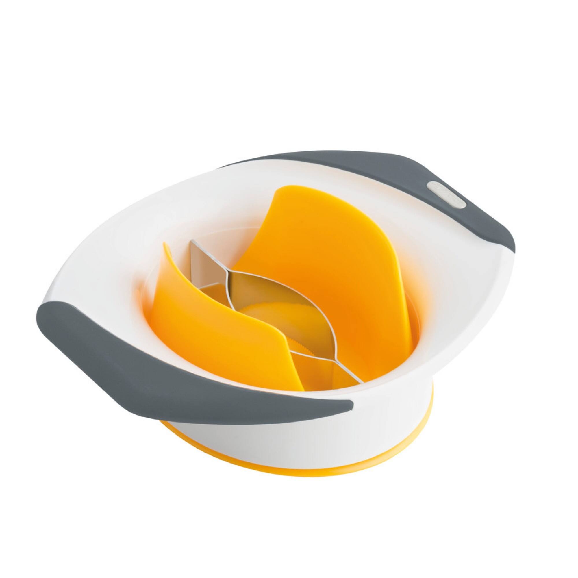 Front. Zyliss - 3-in-1 Mango Slicer, Peeler & Pit Remover - White/Gray.