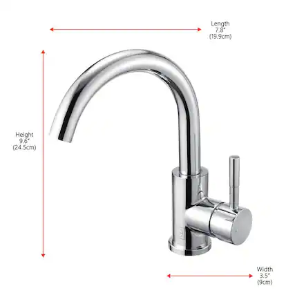Length 7.8" (19.9cm)
Height 9.6" (24.5cm)
Width 3.5" (9cm)