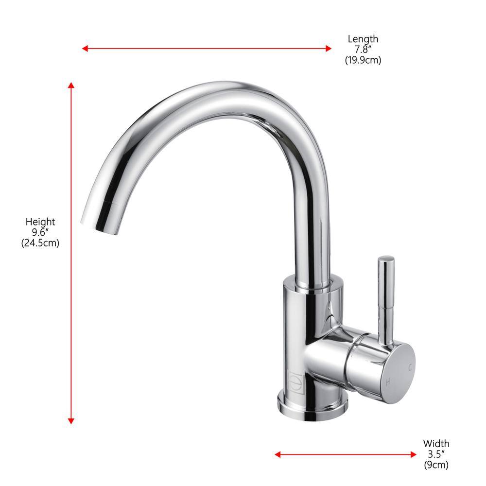 Length 7.8" (19.9cm)  
Height 9.6" (24.5cm)  
Width 3.5" (9cm)