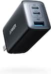 Anker - PPS 3-Port Fast Compact Foldable Wall Charger (Nano II 65W) - Black