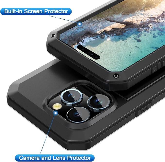 Built-in Screen Protector  
Camera and Lens Protector
