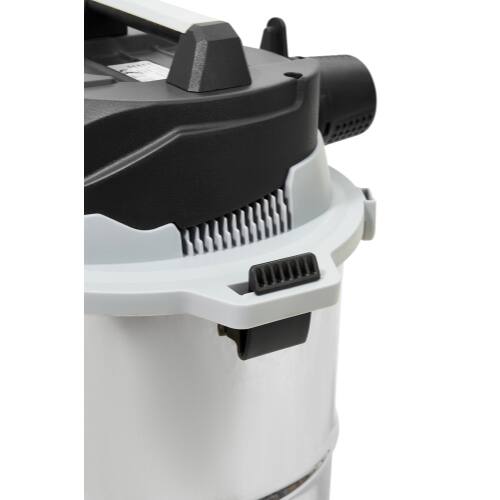 Alt View 7. Dapper Supply - 6 Gallon 3.0 Peak HP Wet Dry Vacuum Stainless Steel Shop Vac with Attachments for Garage Workshop - Silver.