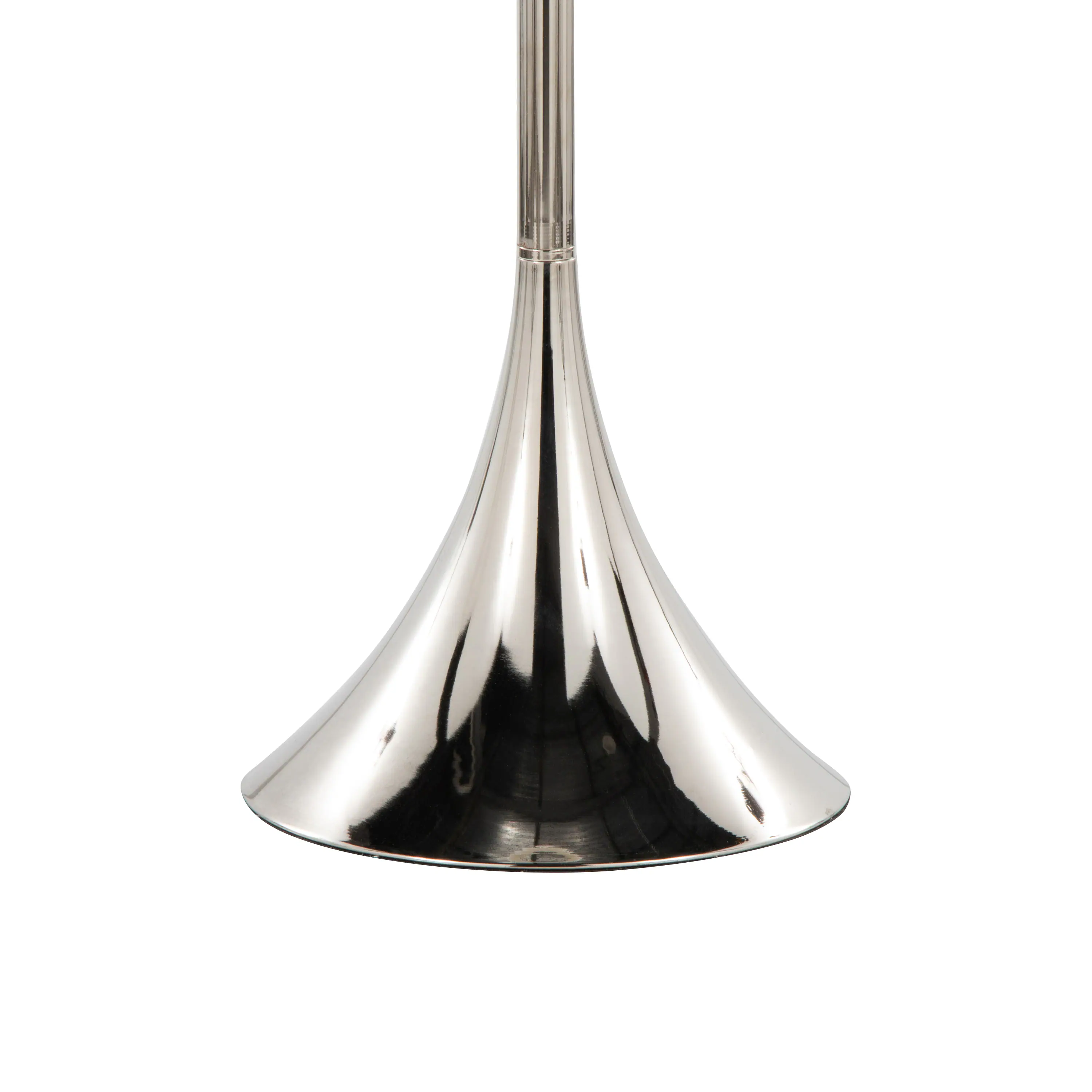 Alt View 1. Loheer - Loheer Polished Nickel Floor Lamp with K9 Crystal and White Linen Shade for Bedroom and Living Room Set of Two - Clear,Nickel,White.