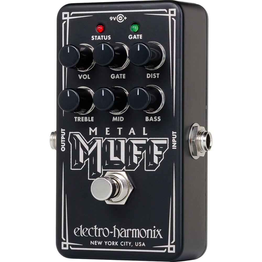 9V  
STATUS GATE  
VOL GATE DIST  
TREBLE MID BASS  
METAL MUFF  
electro-harmonix  
NEW YORK CITY, USA