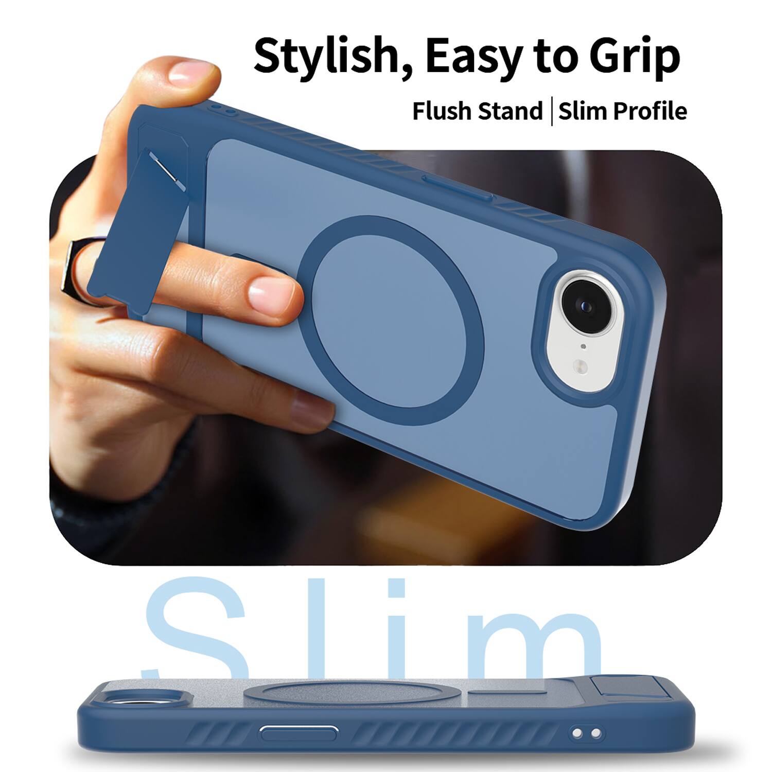 Stylish, Easy to Grip Flush Stand | Slim Profile