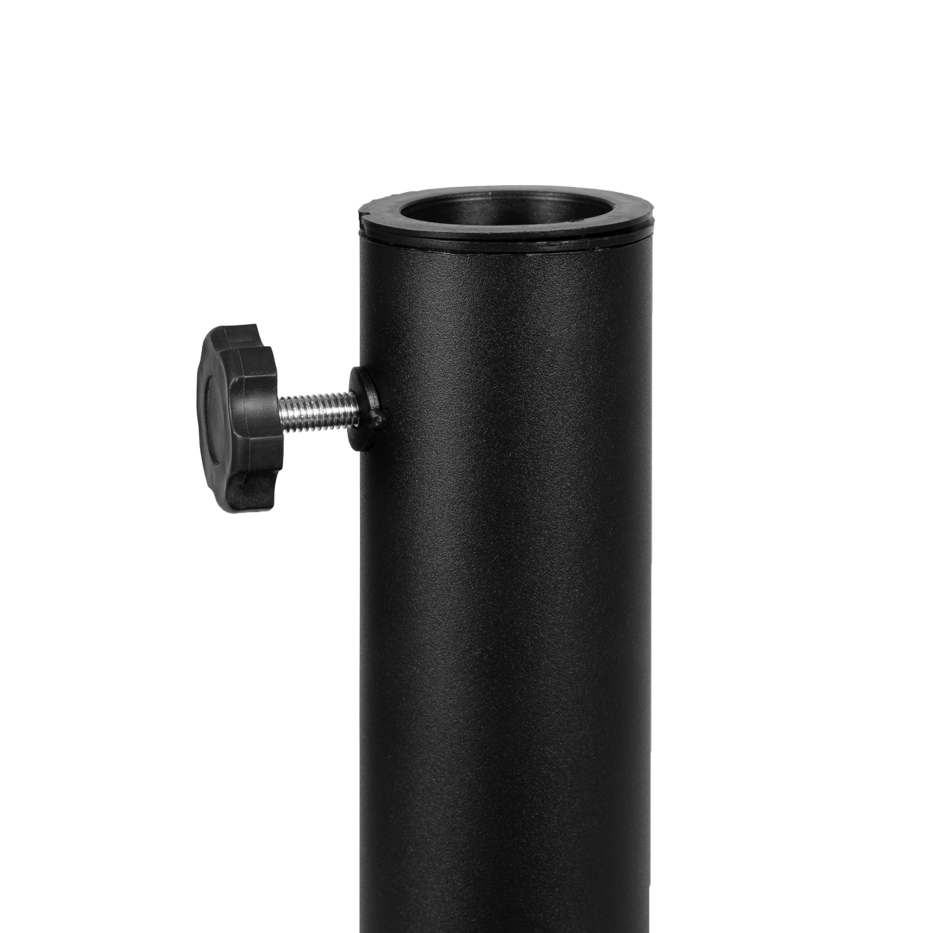 Alt View 10. Emma + Oliver - Universal Cement Patio Umbrella Base - Weatherproof - 19.25" Diameter - Bronze.