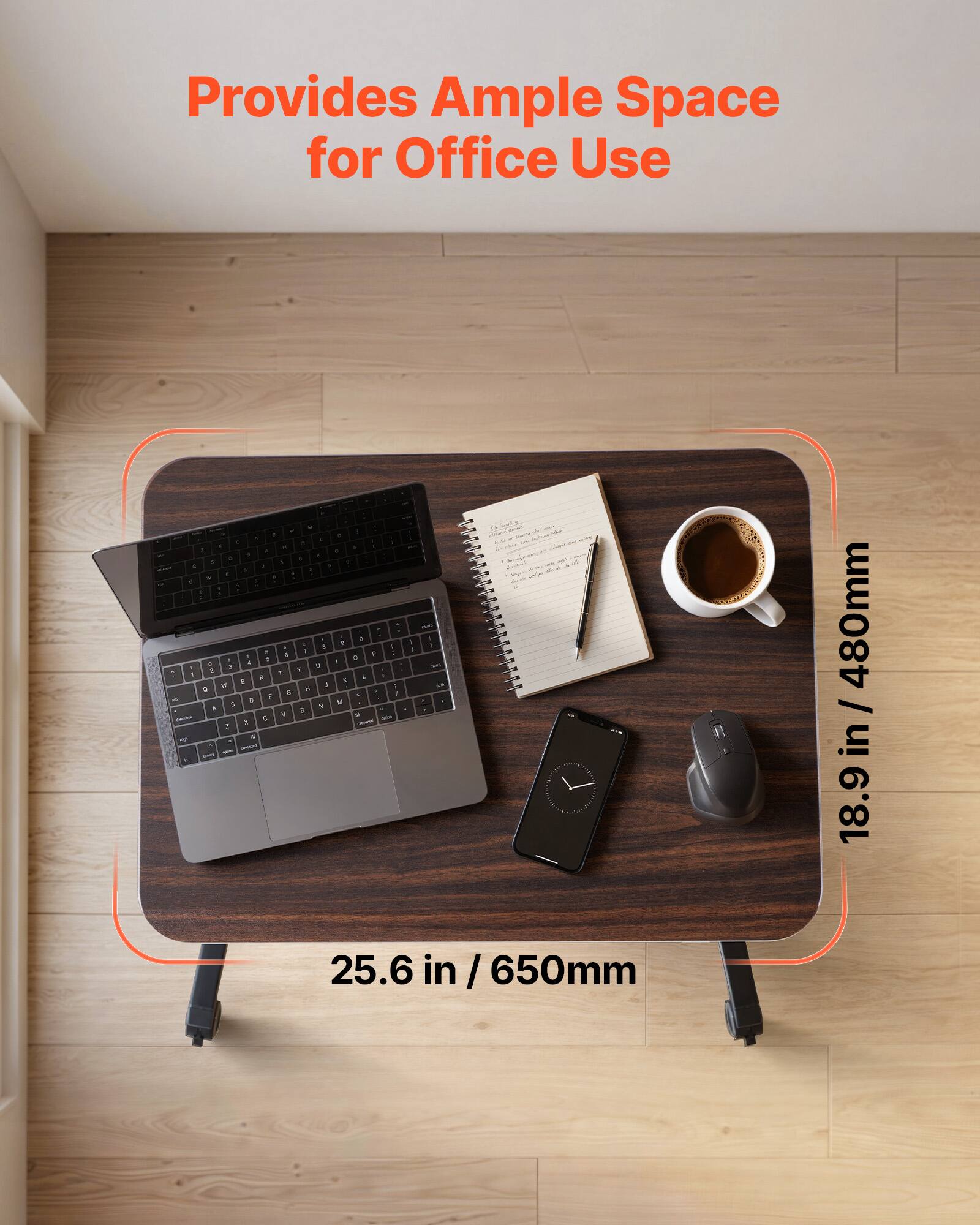 Provides Ample Space for Office Use

25.6 in / 650mm

18.9 in / 480mm