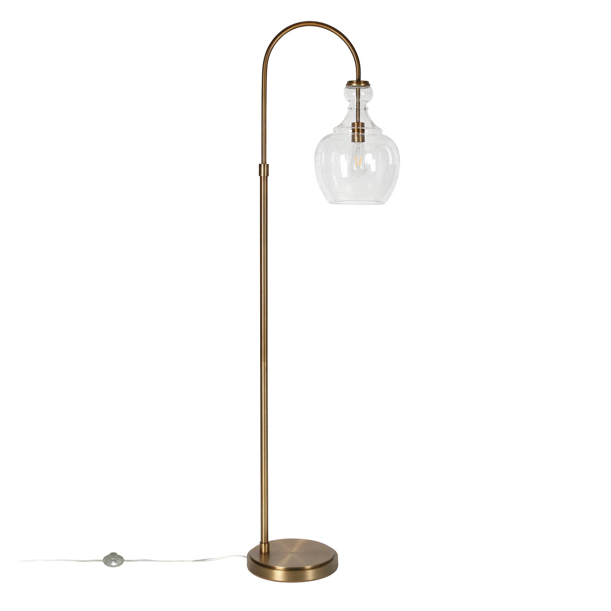 Alt View 14. Hudson&Canal - Verona Floor Lamp - Brass.
