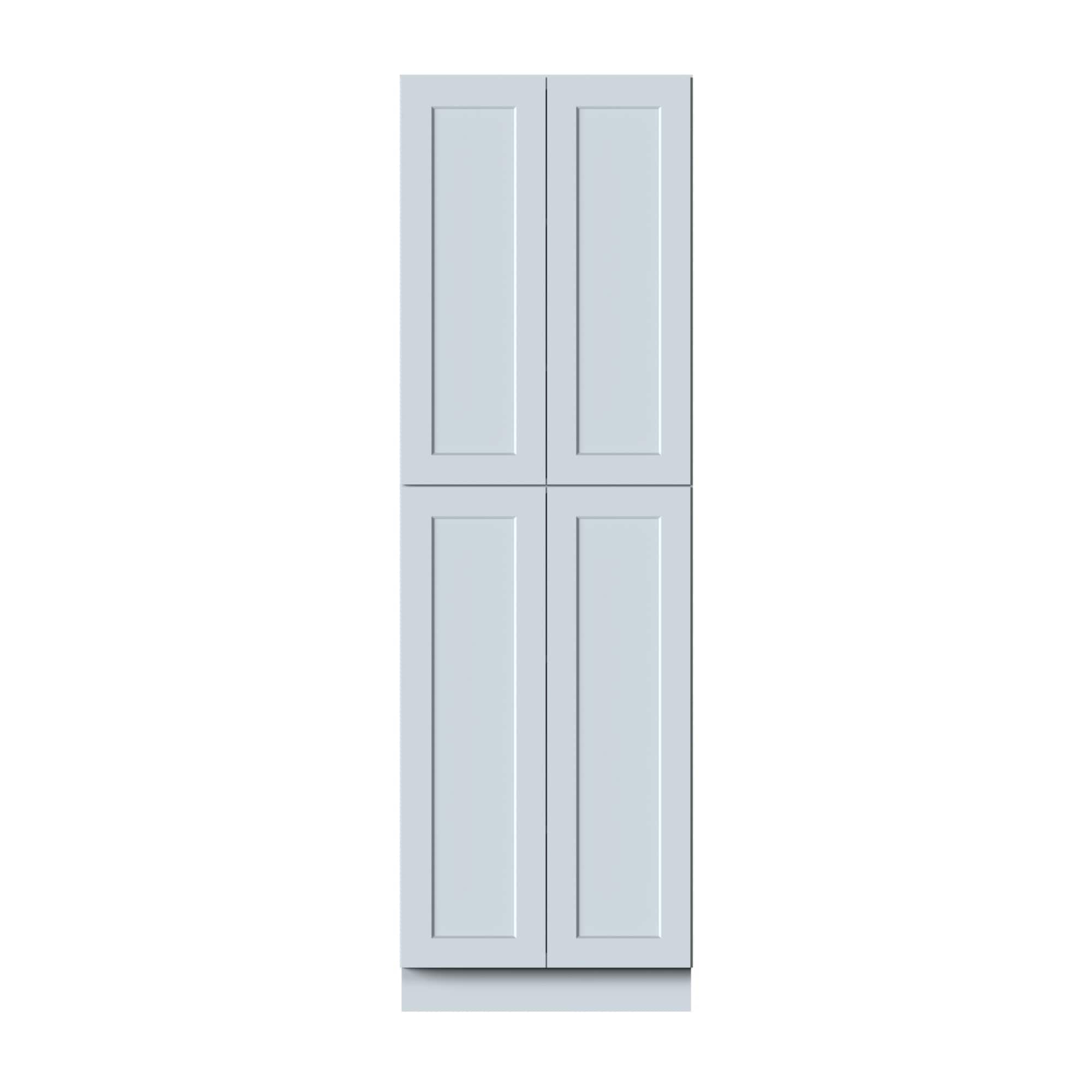Boyel Living - Pantry Cabinets 96.Wx27in.H Ready to Assemble Kitchen Cabinets 4Doors HDF Door - DOVE GRAY