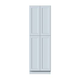 Boyel Living - Pantry Cabinets 96.Wx27in.H Ready to Assemble Kitchen Cabinets 4Doors HDF Door - DOVE GRAY