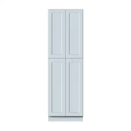 Front. Boyel Living - Dove Gray Pantry Cabinets 96.Wx27in.H Ready to Assemble Kitchen Cabinets 4Doors HDF Door - DOVE GRAY.