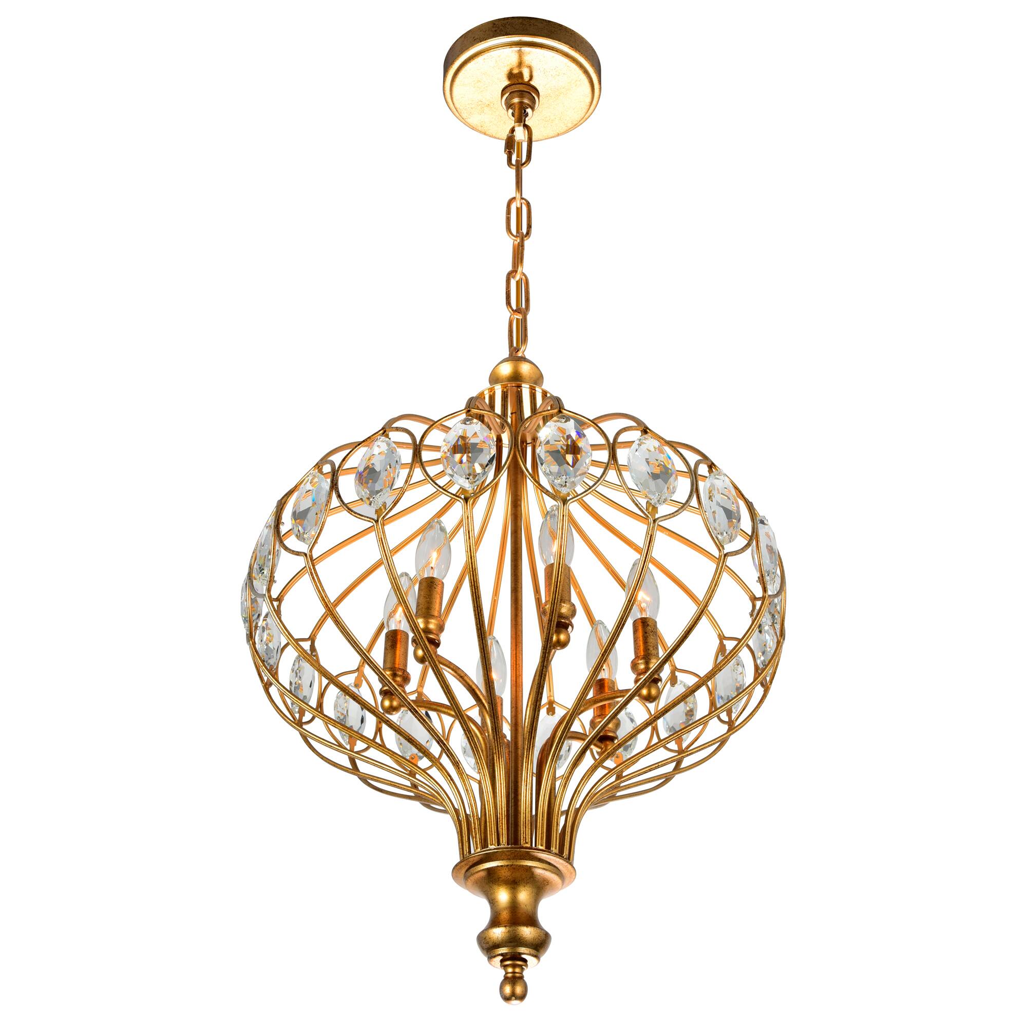 Angle. CWI Lighting - Altair 6 Light Chandelier With Antique Bronze Finish - Antique Bronze.
