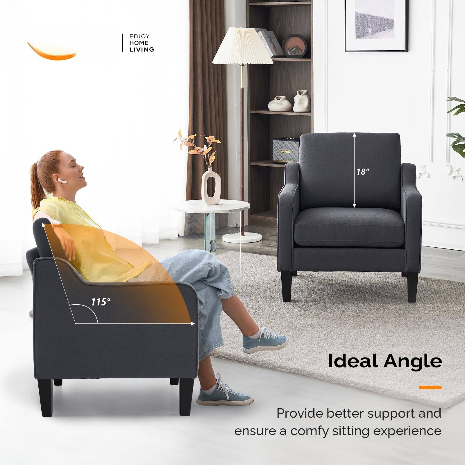 ENJOY HOME LIVING

Ideal Angle

Provide better support and ensure a comfy sitting experience

18"

115°